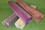 Blank #322 - Wood Blanks, Purpleheart, Yellowheart, Padauk & Black Walnut, Set of 16, 4 Each ~ 7/8 x 7/8 x 11 ~ $34.99